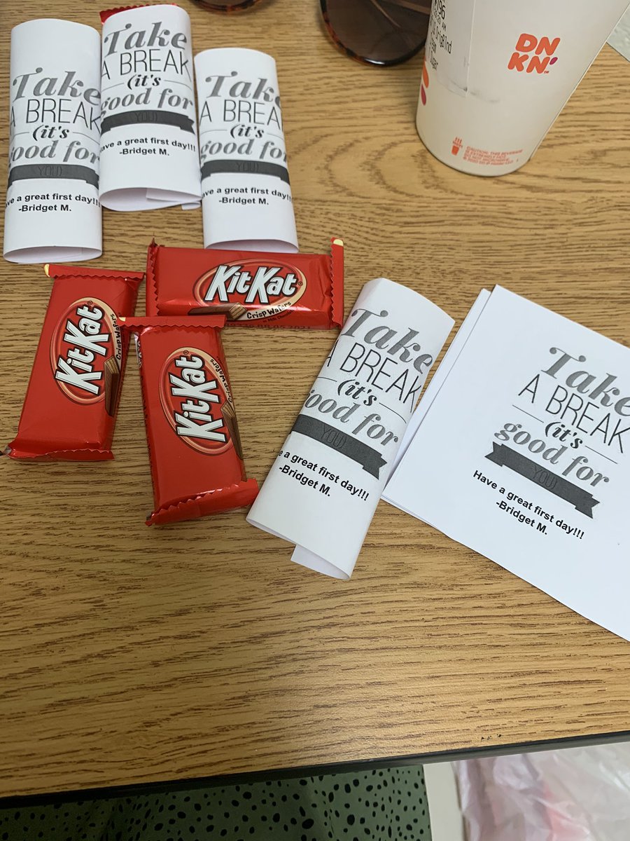 BridgetMcdonal's tweet photo. Hope everyone had a great first day back and you took those much needed breaks throughout the day! #day1✅ #candyhelps https://t.co/m7aSP8WBl7