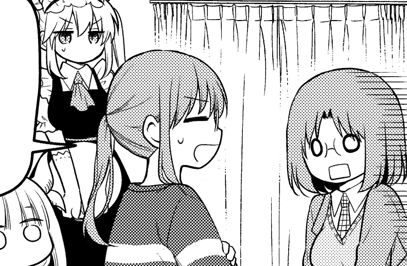月刊アクション発売です!小林さんちのメイドラゴン本編・カンナの日常・ルコアは僕の××です。と共にエルマのOL日記もよろしくお願いいたします!新入社員の話です。8/11に発売した単行本4巻も引き続きよろしくお願いします!!