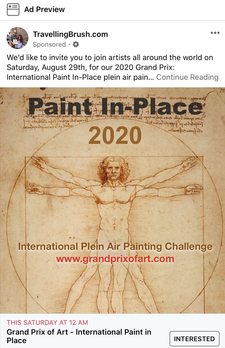 GrandPrixofArt's tweet photo. @Facebook denied this ad for our international Paint in Place because of nudity policy ... welcome to the world of out of control algorithms and uneducated prudes. Share if you care about community, art and and actual culture. https://t.co/jpV2OiUF4i