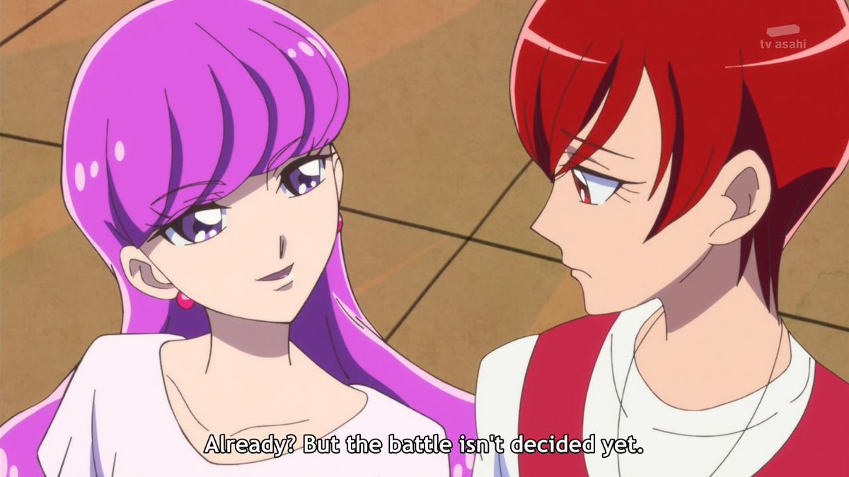 And so the game begins. Yukari is playing along, waiting for Akira to realize why she's doing it. Akira seems to find it a waste of time, not picking up Yukari's hints at all.