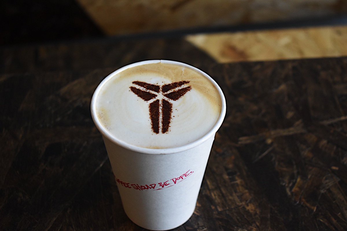 Kobe stencils at <a href="/DeadstockPDX/">Deadstock Coffee</a>.