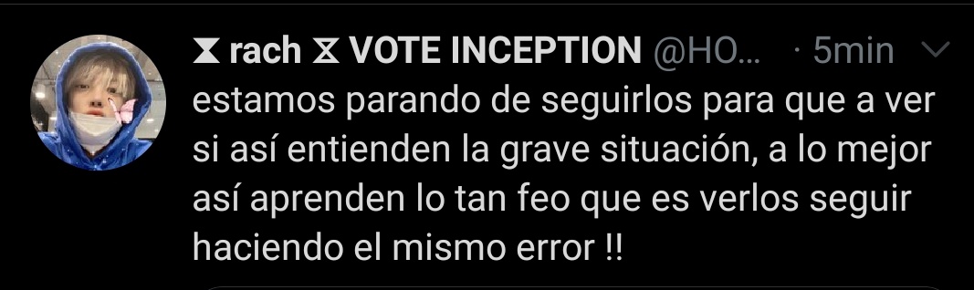 Esta cuenta publicó tweets muy desagradables