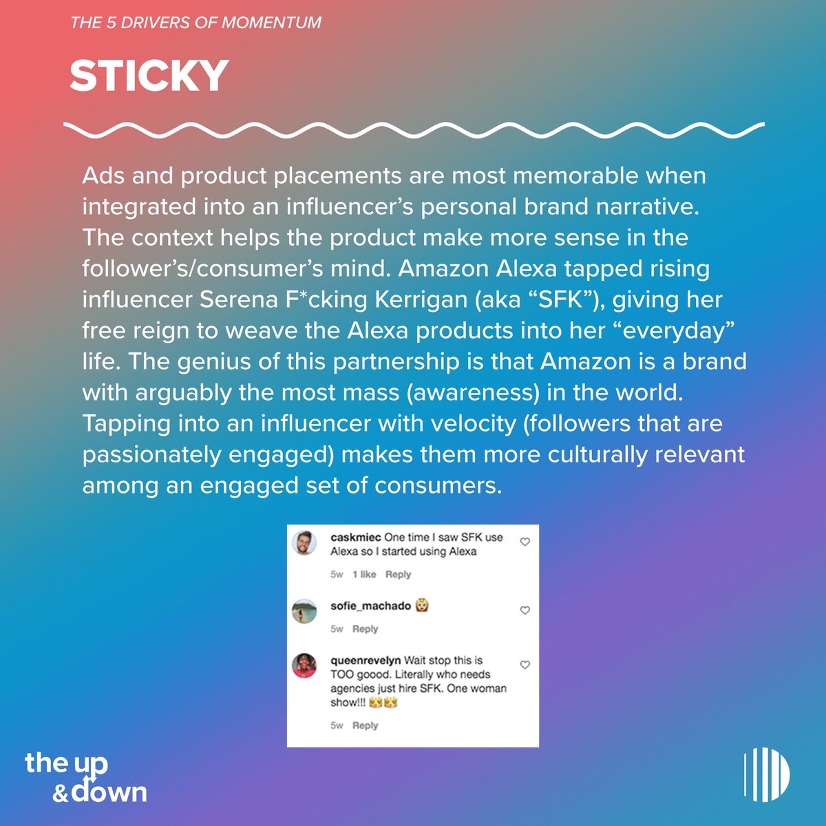 I’ve told her this a million times. <a href="/serenakerrigan/">Serena Kerrigan</a> you are changing the game. Smart of @Amazon to recognize that.