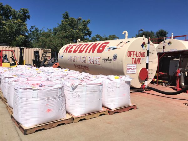 ShastaTrinityNF's tweet image. The #ReddingAirAttackBase has been busy! The base reached the one million gallons mark today — that is 1 million gallons of fire retardant loaded onto air tankers in support of wildfire operations this year.