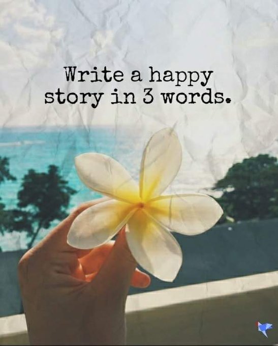 Write a happy story in 3 words.
#MondayVibes https://t.co/Z7iCYfcmNw