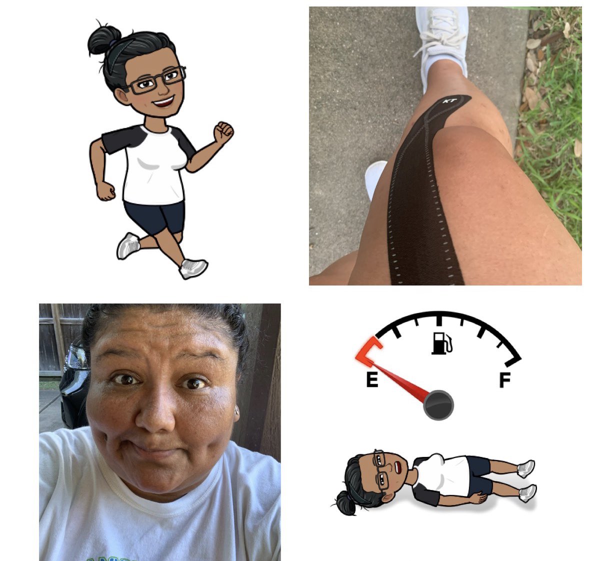 DrAxiniaZepeda's tweet photo. Balance has become extremely important during all of this COVID Pandemic and Virtual Learning! A before and after per say! The knee just started hurting now 42 days after I started. ππ what a day! #Exhaustedπ€·π½ββοΈ#ExerciseCommitment #SelfCare #NeedSomeIce https://t.co/6iV9CtVEg4