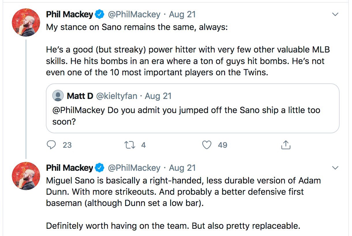Phil Mackey engaging with fans on Twitter