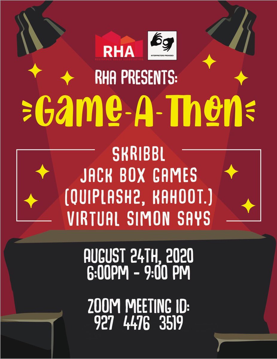 CSUN_RHA's tweet photo. Come join RHA for game night residents 🥳🤟 https://t.co/UTYhgwqlLx
