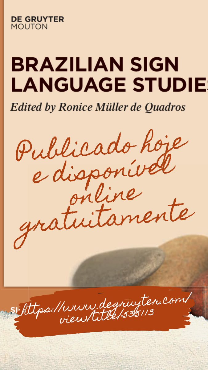 De Gruyter Mouton & Ishara Press just published and it made available the book Brazilian Sign Language Studies! degruyter.com/view/title/535…