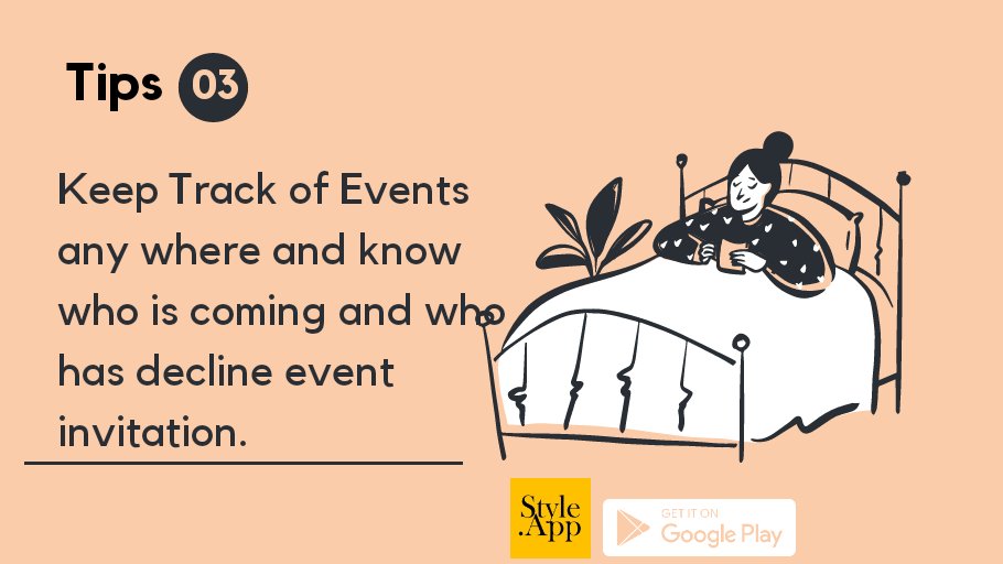 StyleAppBooking's tweet image. Best Event Planner App - StyleApp
Tips to enjoy using style app
#StyleApp #events #event #eventplanner  #appforeventsplanners #Tipsforstyleappevent
