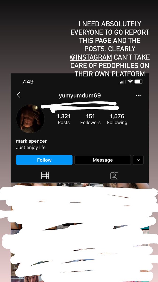 colecole90's tweet photo. Hey everyone please go report this pedophile on Instagram since @instagram thinks old men posting pictures of 12 year olds in lingerie is acceptable. https://t.co/gNJv7i3t9r