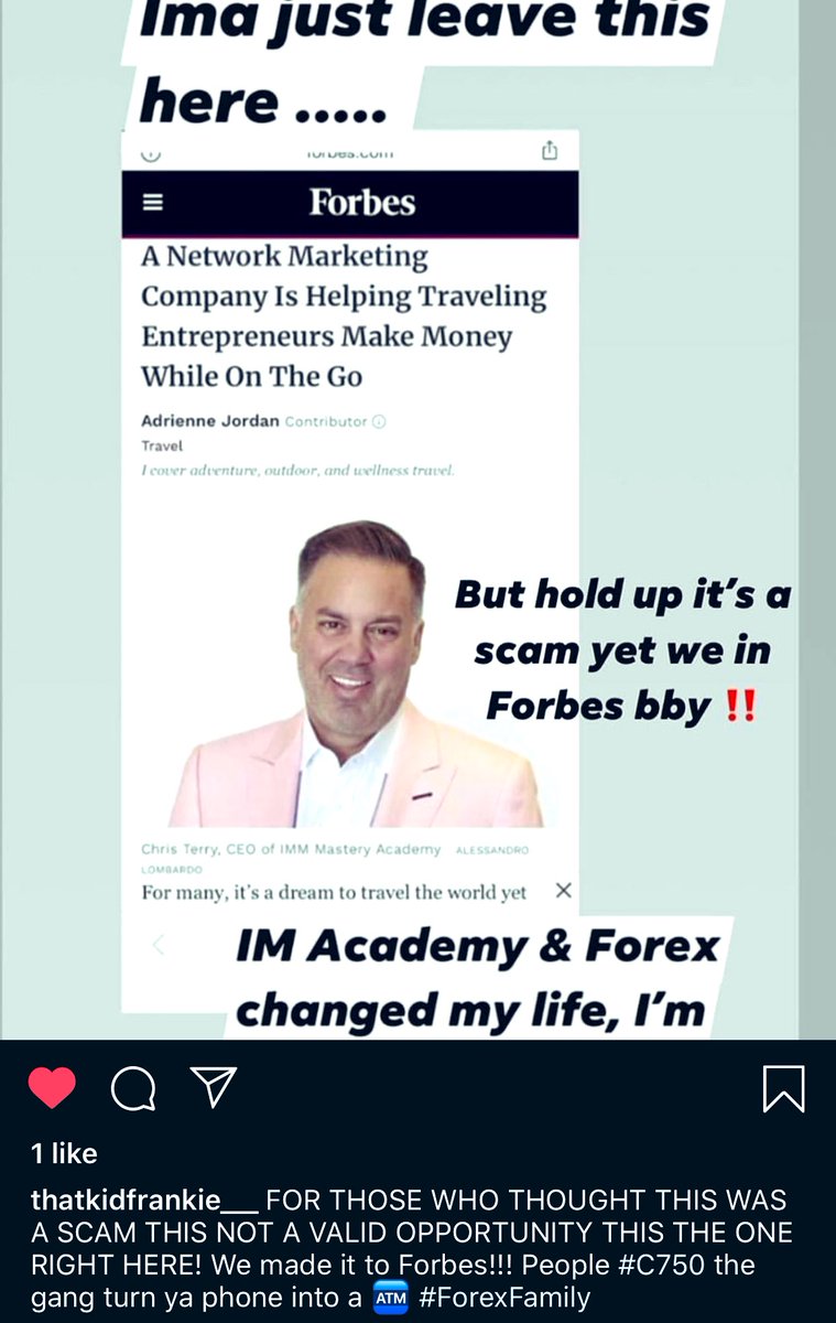 Heroin_ledge's tweet photo. Forbes Verified Whew 💕

Helping people get wealthy with their mobile devices! Life’s a little better in these parts 😉 

#makemoneyonline #makeMoneyFromHome #iphone #nyc #ny #FL #miami #iMarketsLive #TradeHouse #💯 https://t.co/lnlVvDn8U8