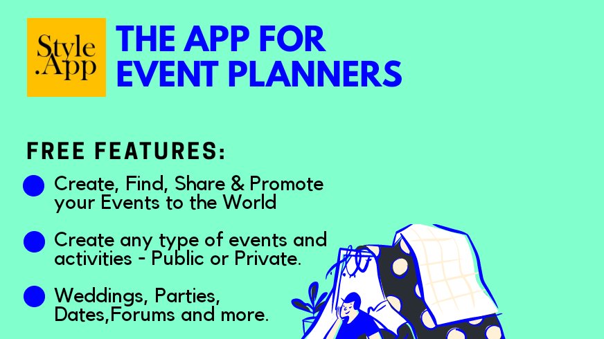 StyleAppBooking's tweet image. Best Event Planner App - StyleApp
Tips to enjoy using style app
#StyleApp #events #event #eventplanner  #appforeventsplanners #Tipsforstyleappevent