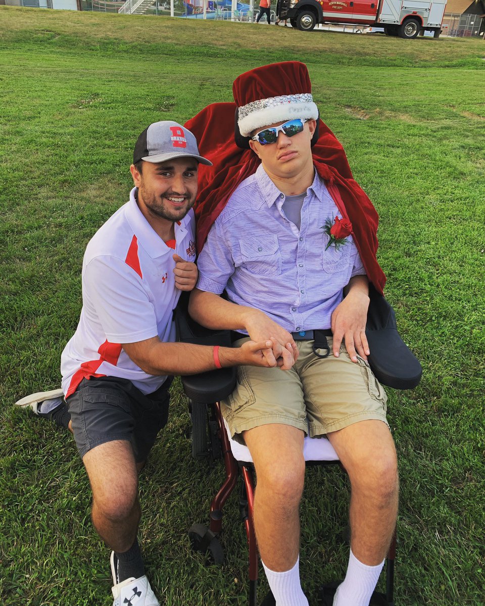 BrittonHecla's tweet photo. Your 2020 BHHS Homecoming King! An inspiration to all ♥️ congrats captain! 💯 #ForTrevor https://t.co/K2ZGAe4CEw