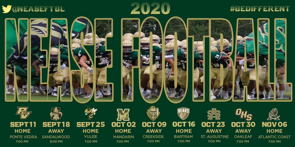 NeaseFTBL's tweet photo. Officially official. Game schedules. Take your pick. https://t.co/95Wbl3pibk