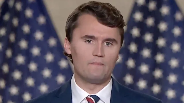 thehill's tweet photo. Charlie Kirk gets first GOP convention address, calls Trump "bodyguard of Western civilization" https://t.co/omeE3axwuJ https://t.co/erpXkf84D0