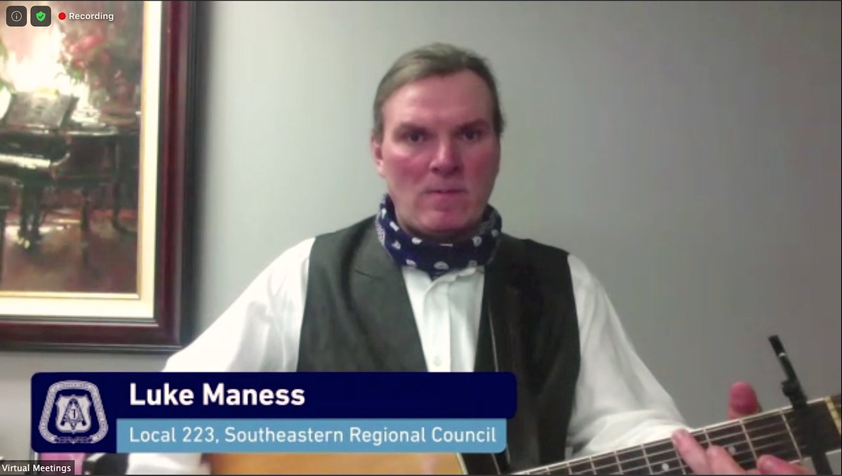 SECarpenters's tweet image. A major shout-out to Local 223's Luke Maness, who performed the National Anthem as part of the UBC Convention's opening activities! Luke &amp;amp; his wife also performed during the Convention's first break, &amp;amp; at the SECRC Convention reception. Way to go, Luke! #WeBuildStrong #UBCProud