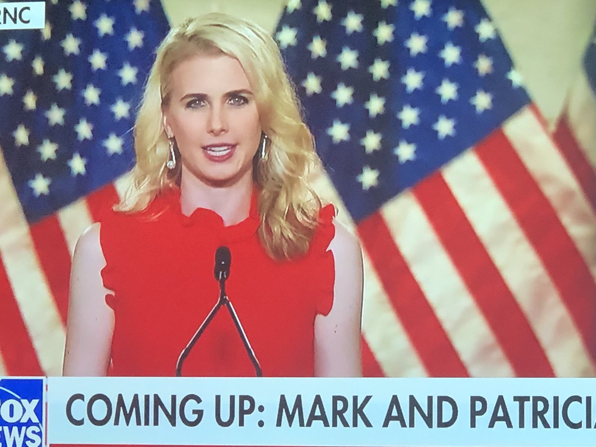 reneehobbs's tweet photo. Take a drink for every blonde in a red dress at  #RNCConvention2020 https://t.co/4jICuCUhJp