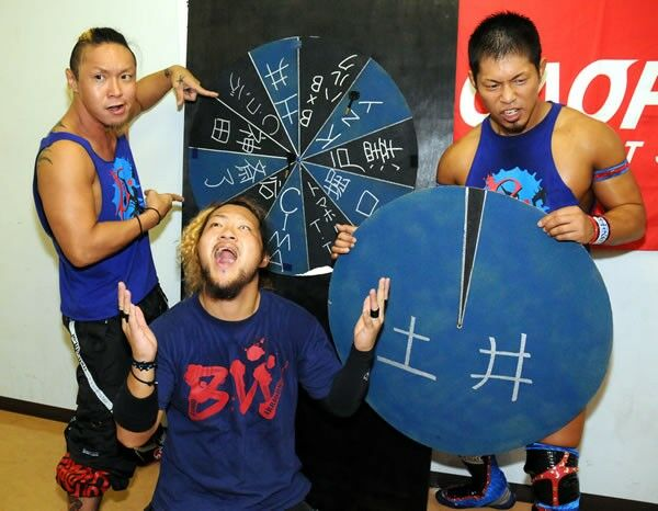 Doi Darts actually started during Blood Warriors era in which Doi along with Kzy & Tanizaki were called Team Doi Darts.It was used to determine some stuff like types of stipulations and choosing tag partners (or just fucking around).
