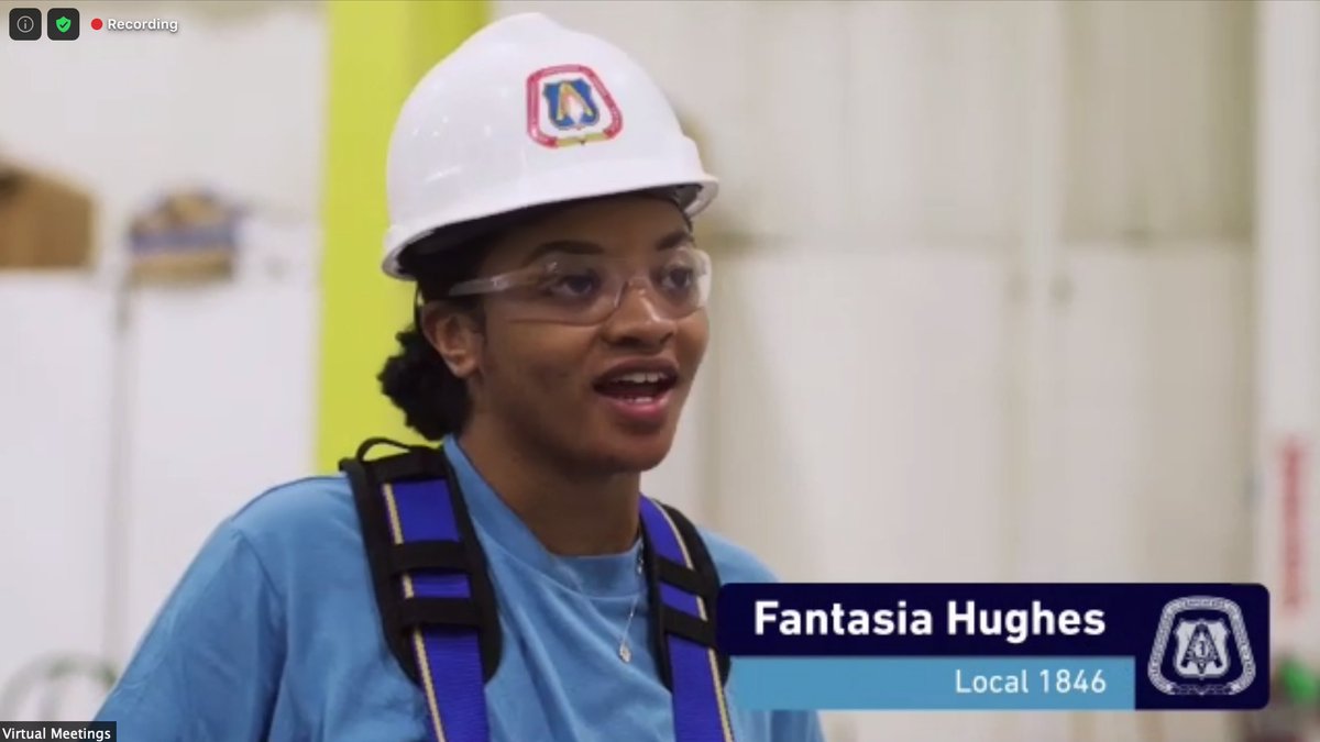 SouthernRCC's tweet image. How proud are we of Local 1846 apprentice, Fantasia Hughes! She did a great job outlining the benefits and opportunities from a UBC apprenticeship in a video promoted at the UBC's 42nd General Convention. Way to go, Fantasia! #WeBuildStrong #UBCProud