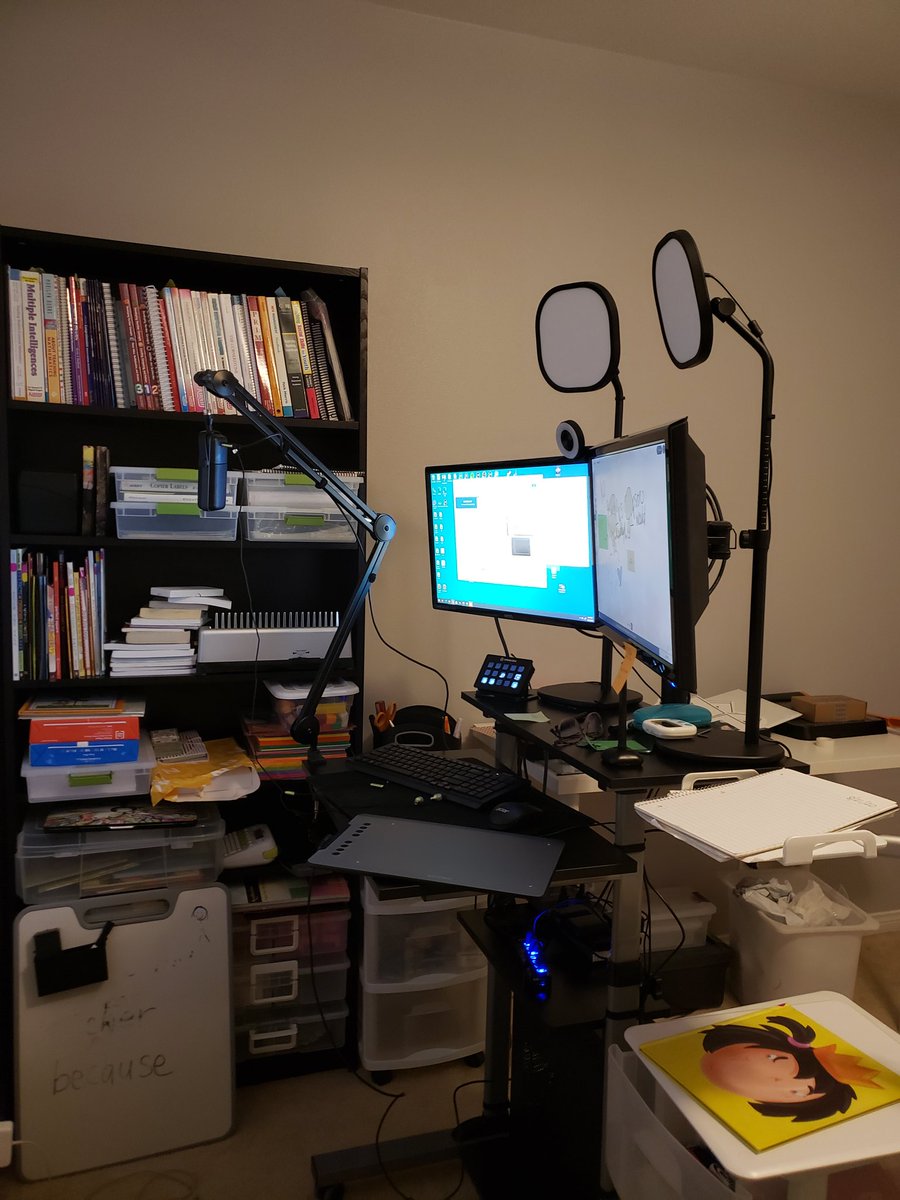 SimpsonTeaches's tweet photo. @goformatty But hey - at least I had a sweet set up to stand behind while I internally screamed all morning. https://t.co/8t2CrUqXsV