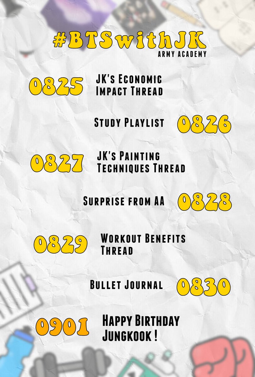 armyacademics's tweet photo. We are going Back To School (BTS)! 📚💜
Start this term the right way by celebrating our Golden Maknae's birthday with our #BTSwithJk surprises!
Let's get it! 🔥🎁
#MTVHottest BTS @BTS_twt https://t.co/yTHSkudxeM