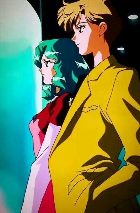 Unlike AkiYuka, HaruMichi never actually had an "I love you" moment. While they flirted and had sexual innuendos aplenty, they were written explicitly to avoid direct confirmation.It was only years after Sailor Moon ended that they were referred to as lovers.