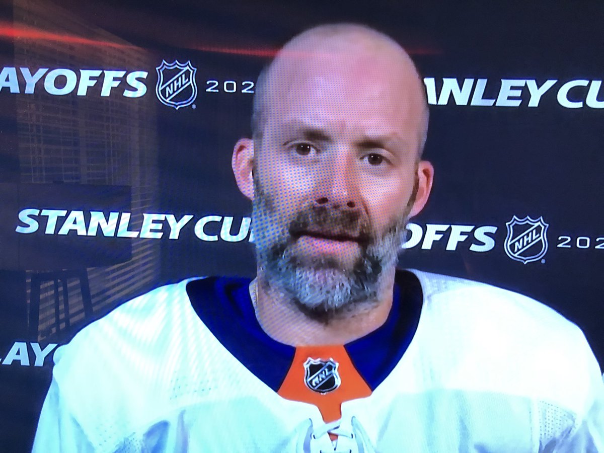 wyshynski's tweet photo. Very cool that the Islanders apparently added a player from their 1980s dynasty to their postseason roster. https://t.co/SGdI9UpgX4