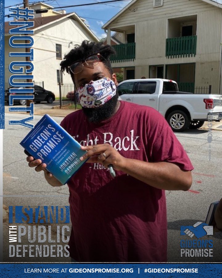 BrotherInLawATL's tweet photo. Public Defenders Keep the Promise
#GideonsPromise
I believe in this message & this movement. So much so, that I will buy a copy of the book for the next 5 folks who 1) give me a follow, 2) promise to read it & 3) if you agree with the message, promise to buy a copy for a friend https://t.co/I0nD2y4hPZ