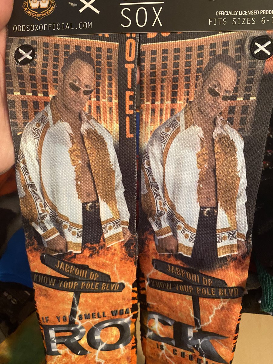 therealjasono's tweet photo. @TheRock found these socks in an old box, while I was doing some cleaning. Still have the tags on them! I guess 2020 isn’t all that bad. https://t.co/jGnCkkLKlw