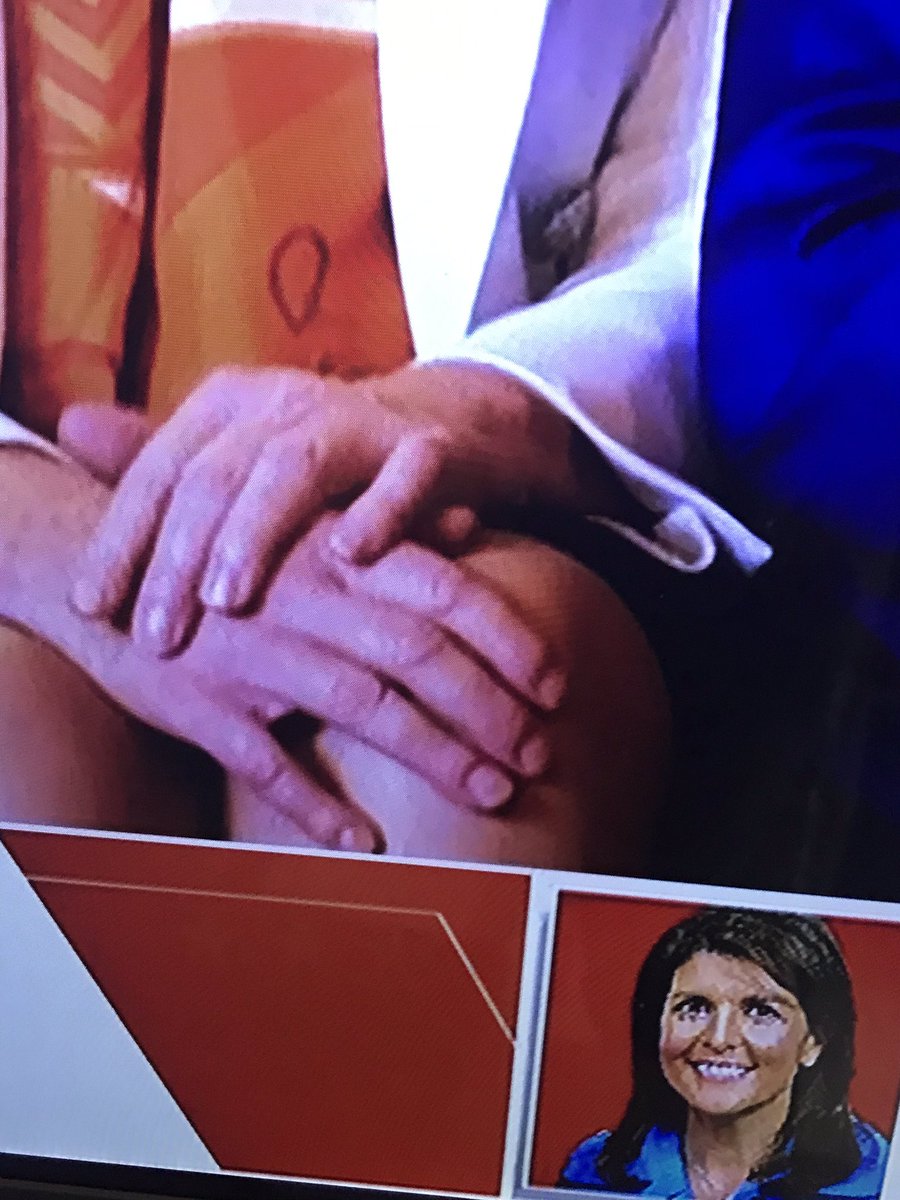 mrwknd2's tweet photo. Haven’t tweeted in a long time. Watching the RNC. SHOCKING did anyone see these hands? Is she animated puppet? @cnnbrk @BrookeBCNN they’re not even the same size. https://t.co/L4sAM7szoB