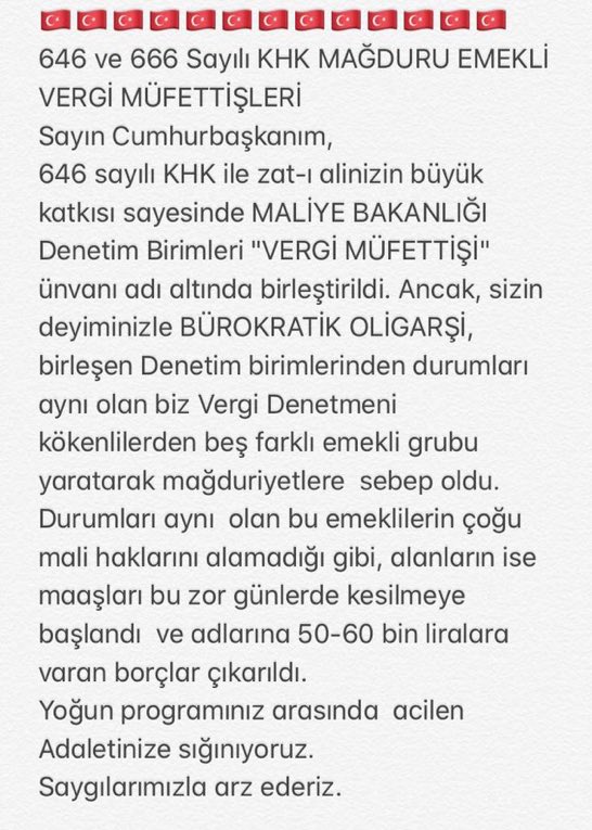 #666sayılıkhkmağdurları
<a href="/RTErdogan/">Recep Tayyip Erdoğan</a>
<a href="/RTEdijital/">Erdoğan Dijital Medya</a>
<a href="/tcbestepe/">T.C. Cumhurbaşkanlığı</a>
<a href="/ikalin1/">İbrahim Kalın</a>
<a href="/HMBakanligi/">T.C. Hazine ve Maliye Bakanlığı</a>
<a href="/fahrettinaltun/">Fahrettin Altun</a>
@beratalbayrak 
<a href="/ZehraZumrutS/">Zehra Zümrüt Selçuk</a>
<a href="/ailevecalisma/">Cshabakanligi</a>
<a href="/mehmedmus/">Dr. Mehmet Muş</a>
<a href="/EmineErdogan/">Emine Erdoğan</a>
<a href="/ali_ihsanarslan/">Ali İhsan Arslan</a>