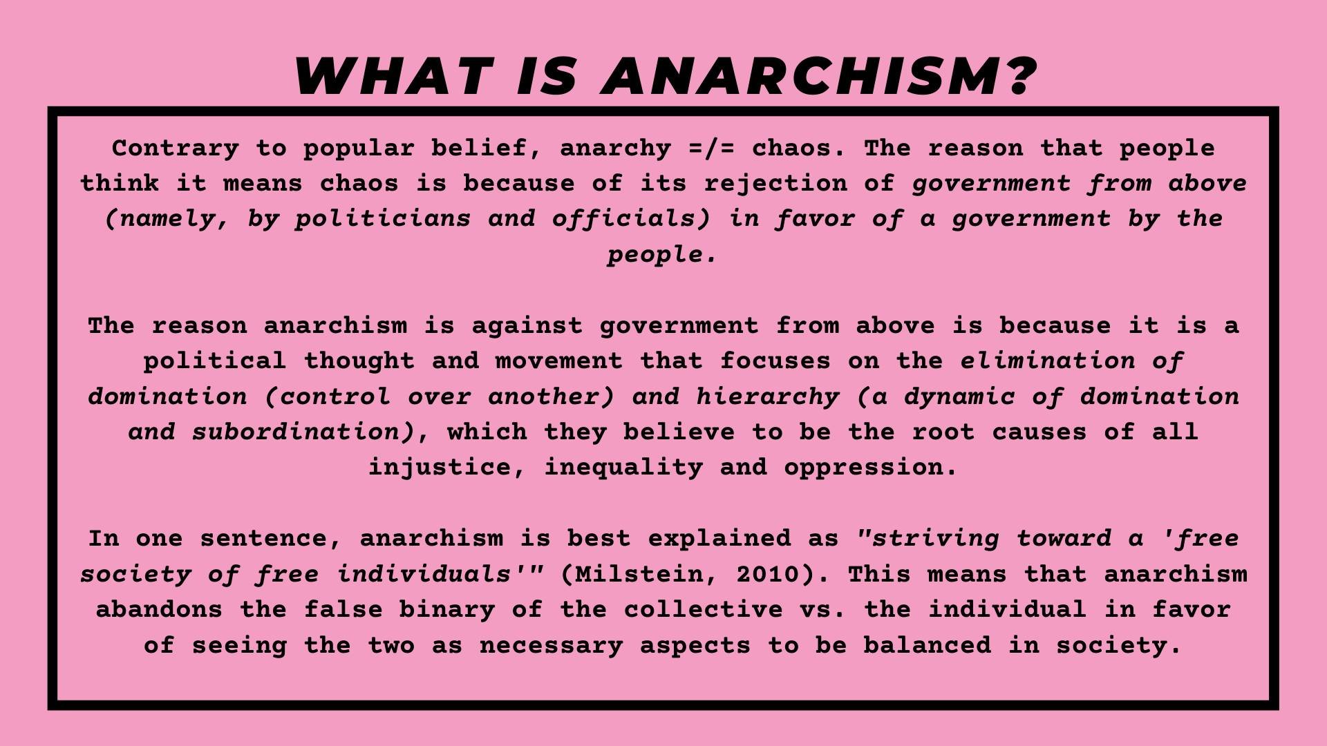 What is anarchy best sale