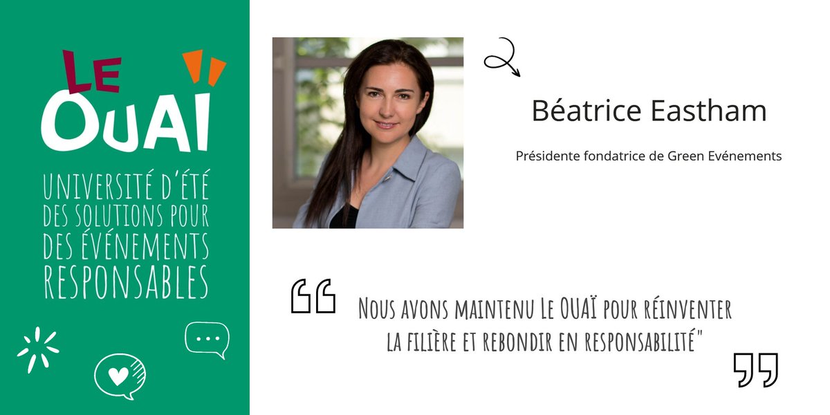 le_ouai's tweet photo. #BestQuotes Accueil des participants par @BeaEastham, présidente fondatrice de Green Evénements #LeOUAI #OUAI2020 https://t.co/cJvbaPLUrG