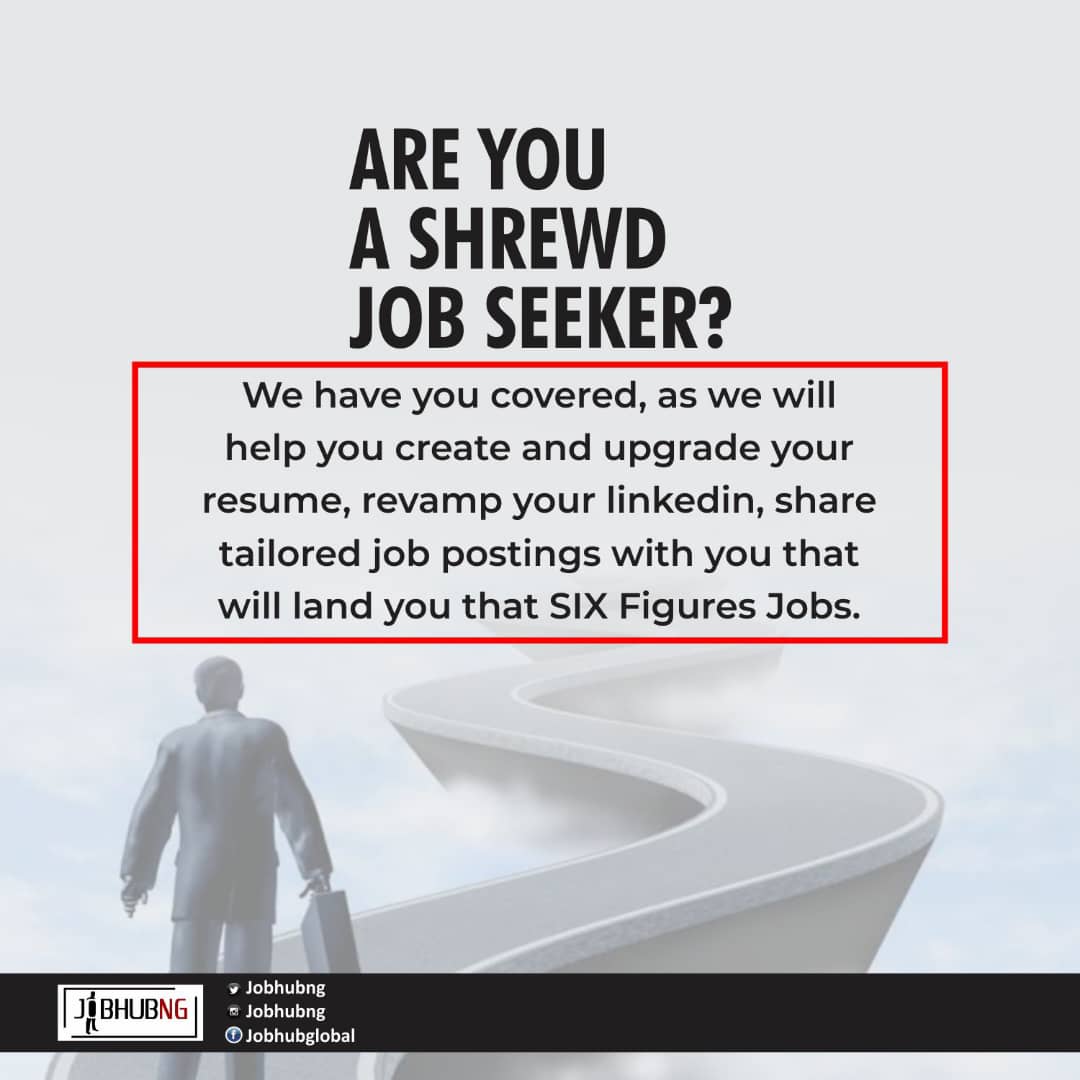 HubngJob's tweet photo. Tuesday💃🏻💃🏻

Let's keep you a step ahead towards getting your dream job.  Contact us today, we are a call away. Call 07038664759 or 07084544347

#Job #jobseekers #ilovemyjob #employment #recruitment #beemployed #jobsearch   #connect #hiring #jobhub https://t.co/mu4v4A1MsP