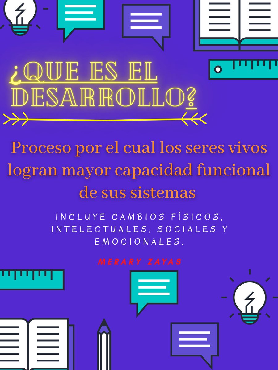 Merary22509186's tweet photo. Maduración, crecimiento y desarrollo ¿Alguna vez te explicaron la diferencia? https://t.co/8cmfpBWbWO