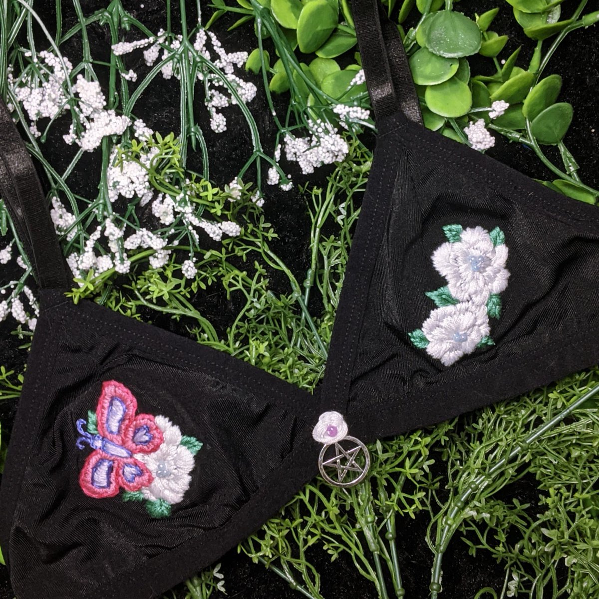 Thought I'd make a post of some of my recent bralettes 🥰 I think these are some of my faves omg