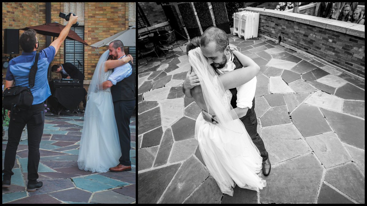 Pave_MediaWI's tweet photo. Interesting perspective from a recent #weddingphoto shoot https://t.co/z0umybikBM