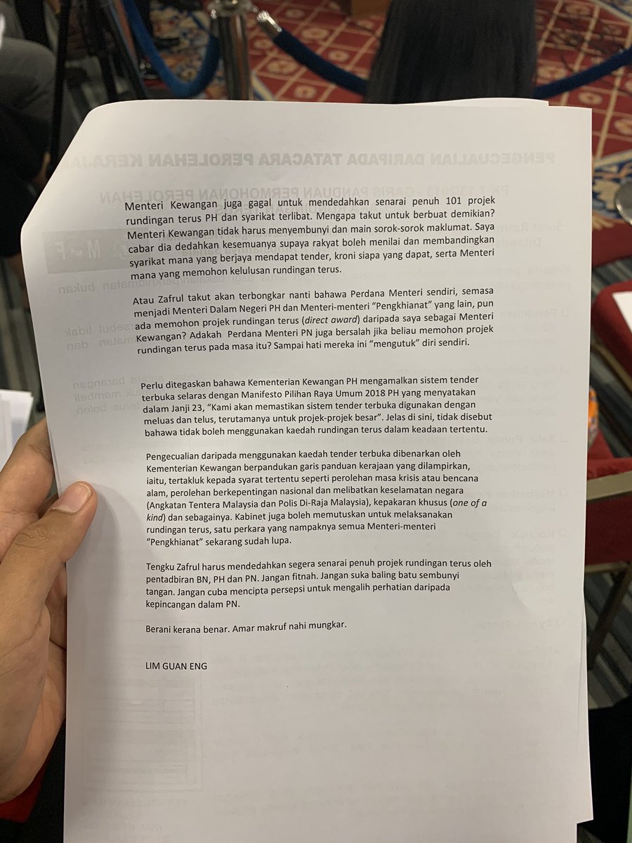 Dashveenjit Kaur On Twitter The Rm6 6b Value Of Projects Awarded Through Direct Negotiations By The Ph Govt Is Only 1 4 Of The Total Turnover Value Of Rm477 4b Guanenglim Said However Bn S 12
