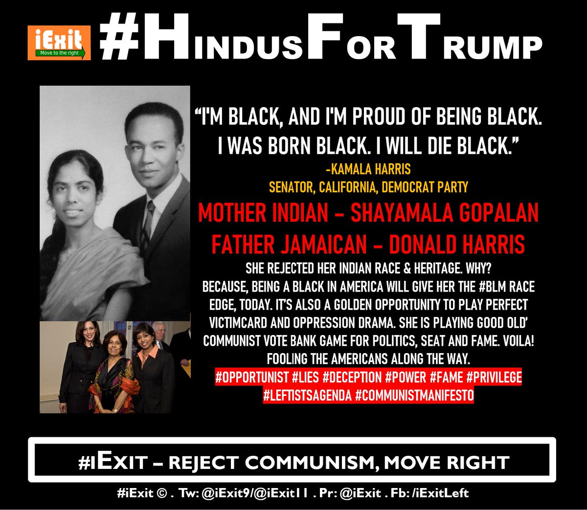 PurnimaNath's tweet photo. @theanuragkts @endreliv @iExit9 #hindusfortrump @iExit9 #iExit
#NoToCommunism
#NoToTerrorism
#YesToFreedom
#YesToLiberty
#YesToSafety

#Trump2020 https://t.co/dCOQ0wJA2Z