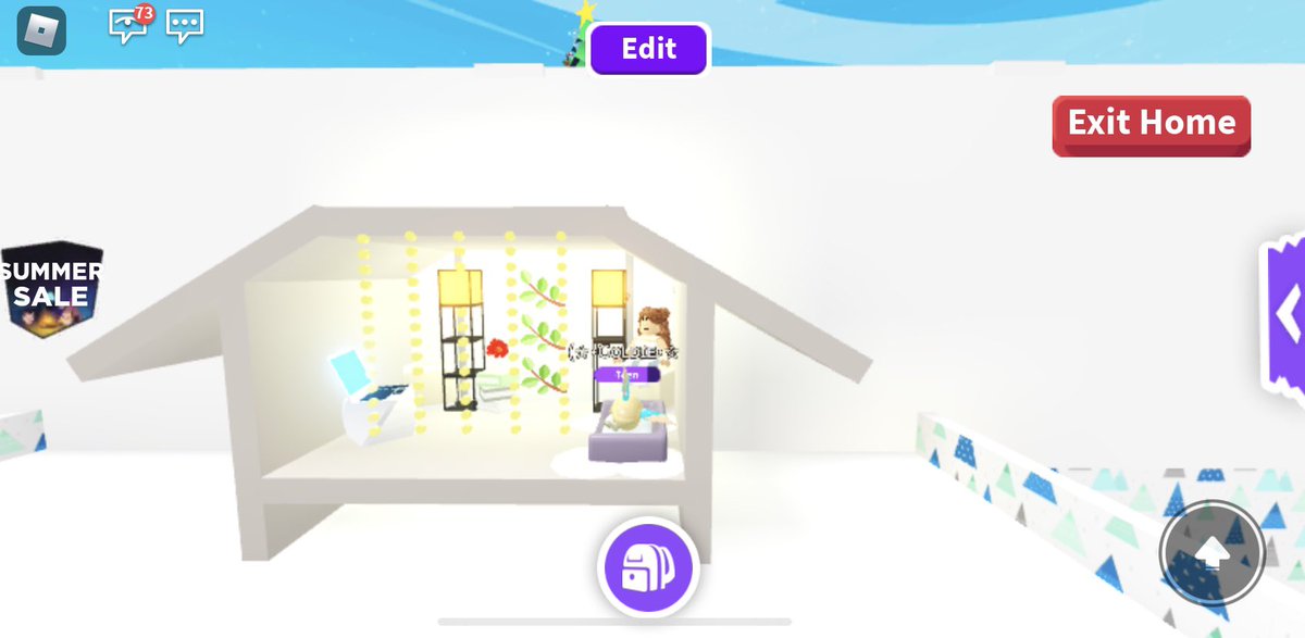 TracyCucci's tweet photo. Here is my fort username is angelpup313 @PlayAdoptMe #StaycationFortBuilding https://t.co/AqBh93JYiD