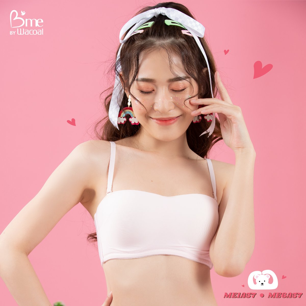 bmebraofficial's tweet photo. ความ Cute นี้นั้นนเจ้าได้แต่ใดมา....น่ารักเหลือเกิ๊นน💕
กับบราเกาะอกถอดสายได้ รุ่น ME1A57 พร้อมกางเกงในเข้าคู่ ME6A57 มาด้วยกัน 1 สี สีชมพู และ สีเทา🌸
🥰สาวๆวัยแรกรุ่นนนน ไม่ว่าจะมัธยม หรือมหาลัยยยย ก็ใส่อะไรคิ้วท์ๆได้นะเอออออ..✨💕
#bmebywacoal #bmebeyourself https://t.co/FYUxyg9xLI