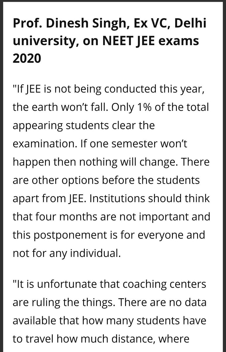 Amarjha003's tweet photo. Sir see even experts are with us. Please @narendramodi Sir postpone jeeneet. We students are still kid for you. And the future of India which is going to be a 'Vishwaguru' . We believe in you Sir.
#MODIJI_POSTPONEJEENEET 
#MODIJI_POSTPONEJEENEET
#MODIJI_POSTPONEJEENEET https://t.co/nNrd7ZoiST