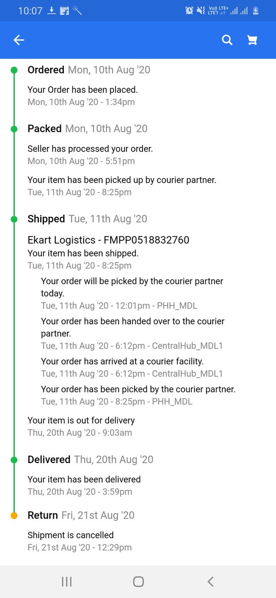 Day 5: Still no update on my return request.  @flipkartsupport please connect me with the senior team IMMEDIATELY.