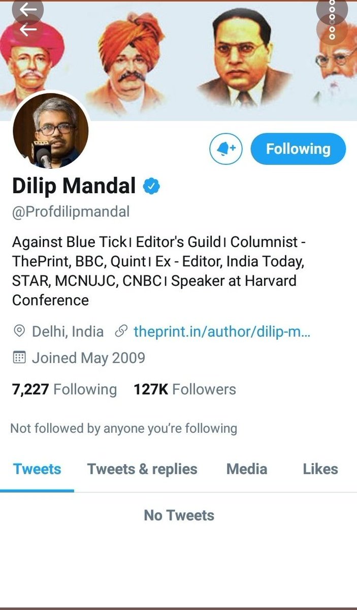 PrakashPaikra10's tweet photo. दोस्तों एक बार फिर से @Profdilipmandal जी का अकाउंट सस्पेंड कर दिया है।
कृपया आवाज ऊठायें। 

#RestoreProfDilipMandal 
#RestoreProfDilipMandal https://t.co/qyJIysgMRU