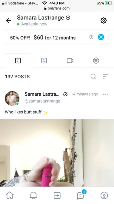 Check out some butt stuff on my OnlyFans 😘   I&rsquo;ve lowered my monthly price to only $10 and my current