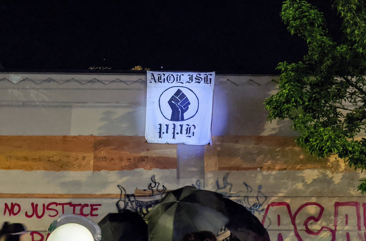 A beautiful banner hangs from the PPA roof