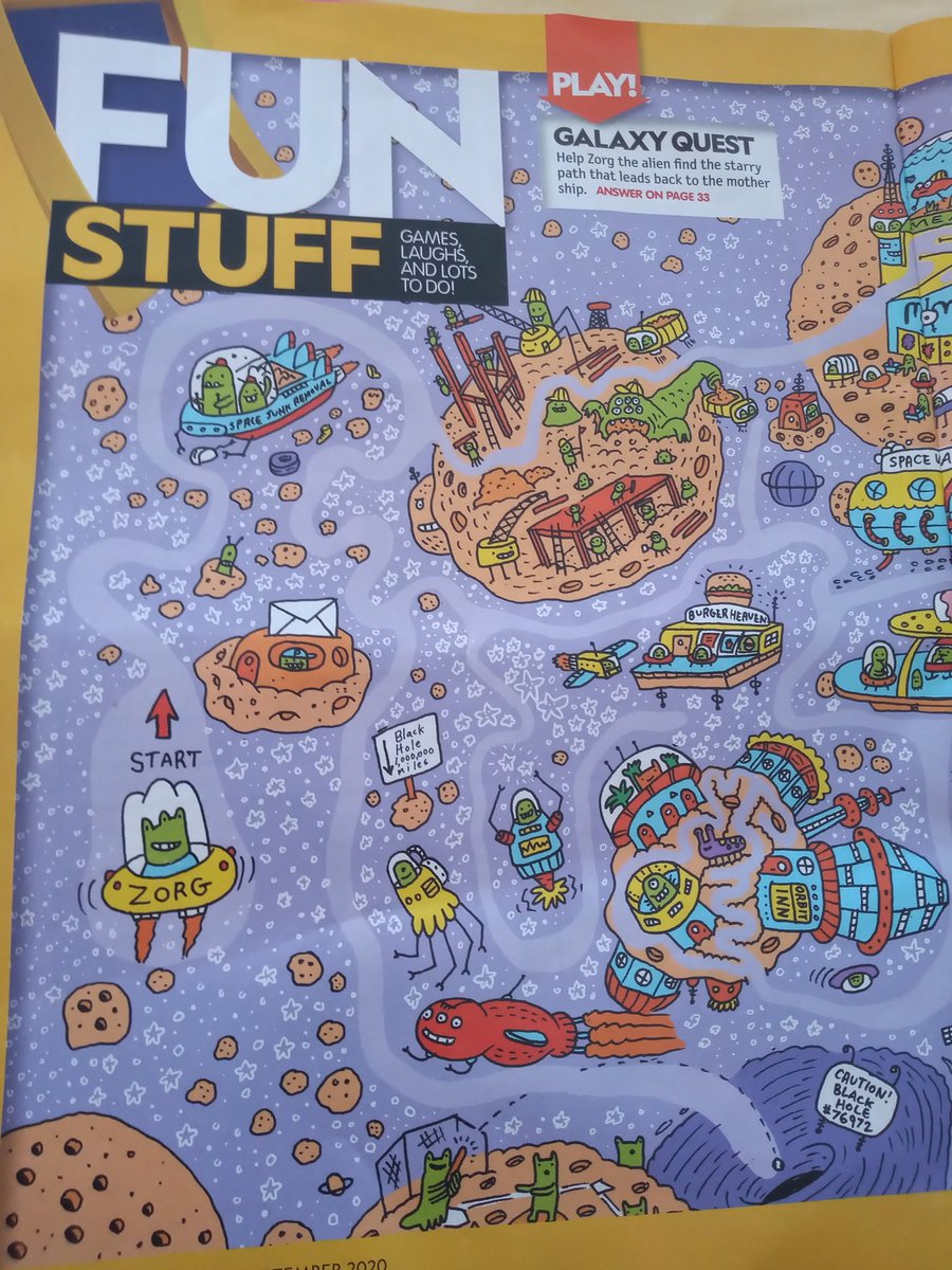 Golans_mom's tweet image. Space junk removal at @NatGeo kids magazine #scicomm #spacedebris #OnOrbitServicing