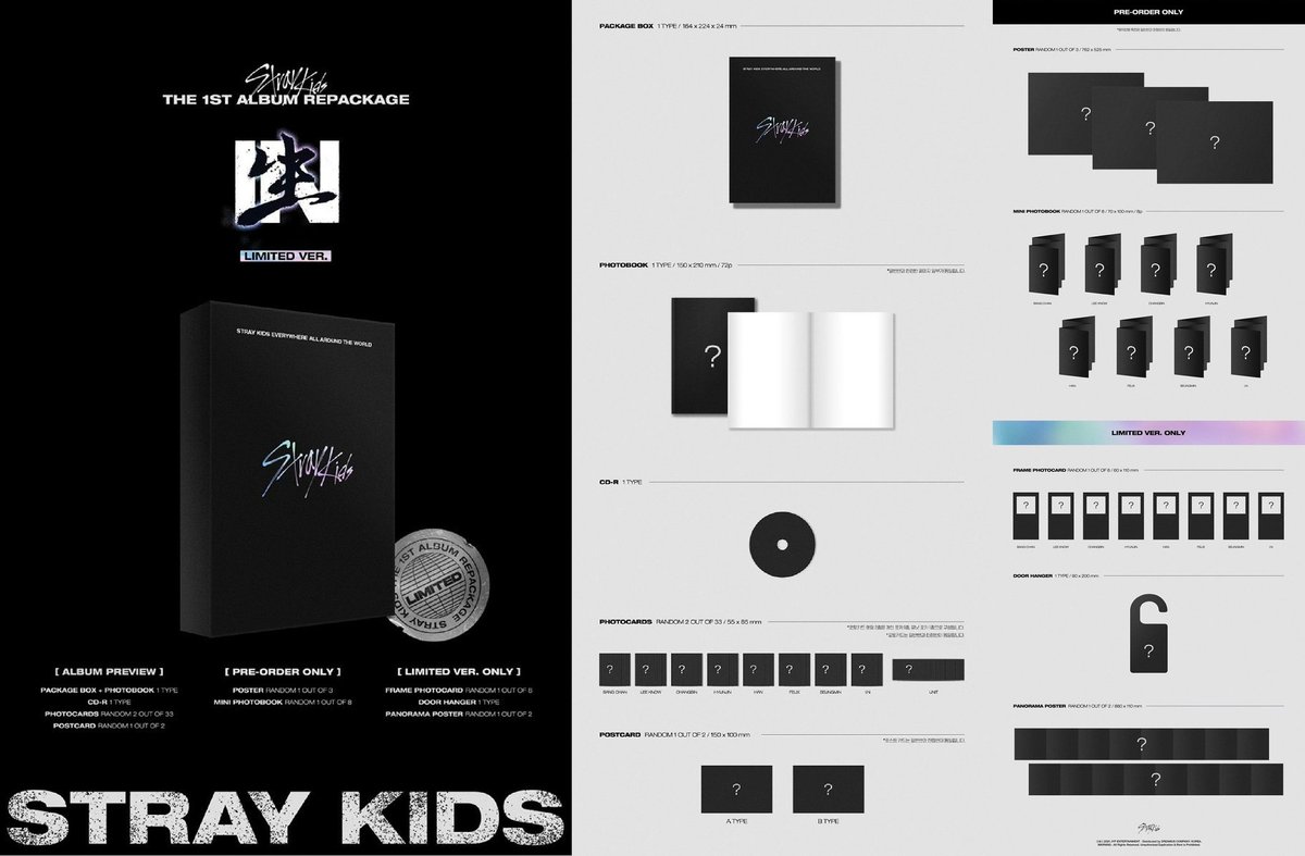 Lizziekpop Kpop Shop Po Stray Kids 1st Repackage Album In Life Limited Version 355rb