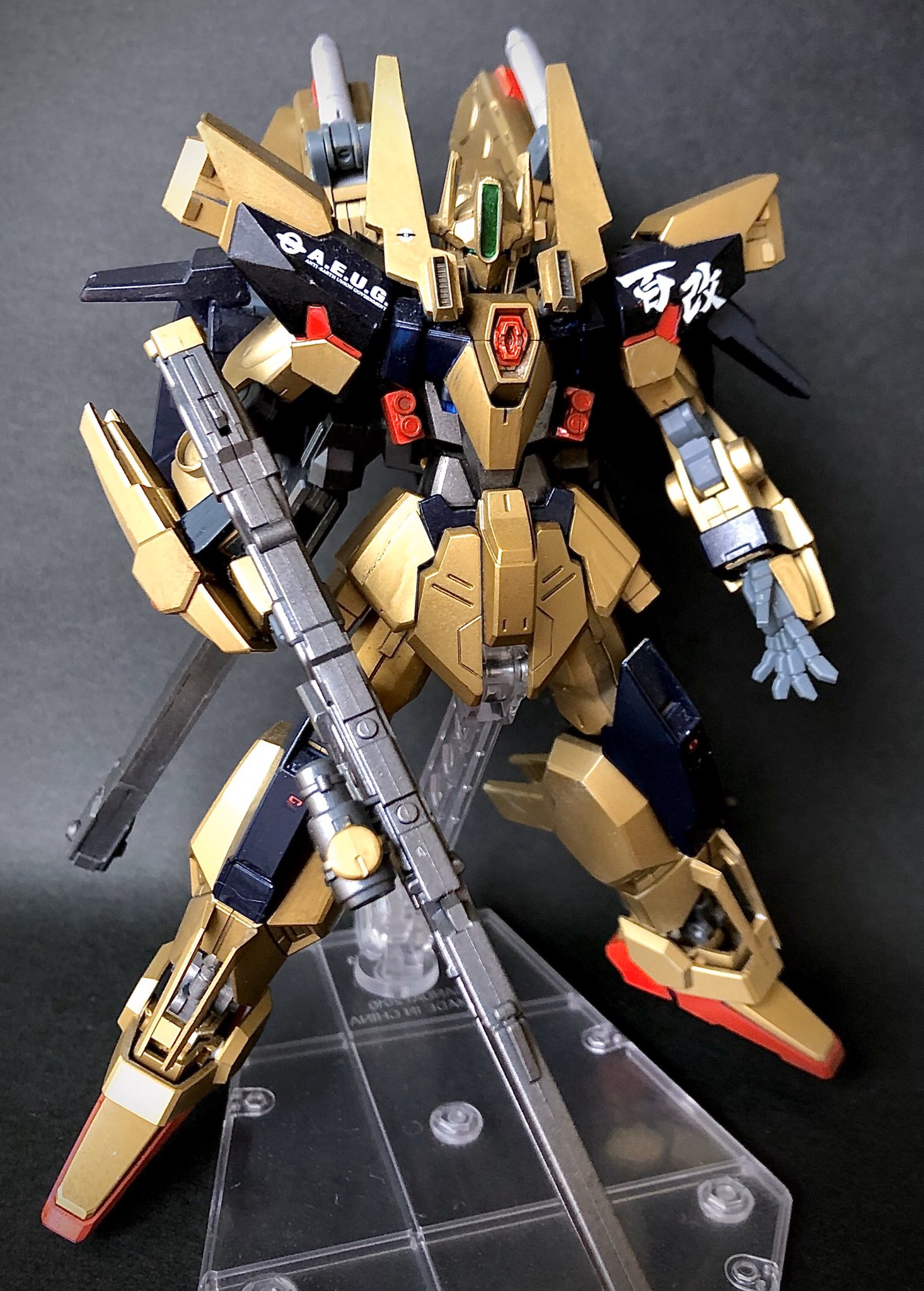 1/144 HG フルアーマー百式改 HGUC デルタプラス改造 オーヴェロン風